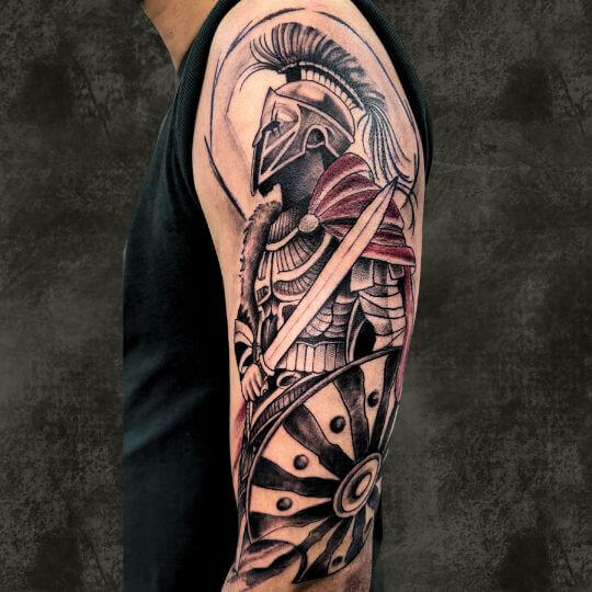 Warrior Sleeve Tattoo